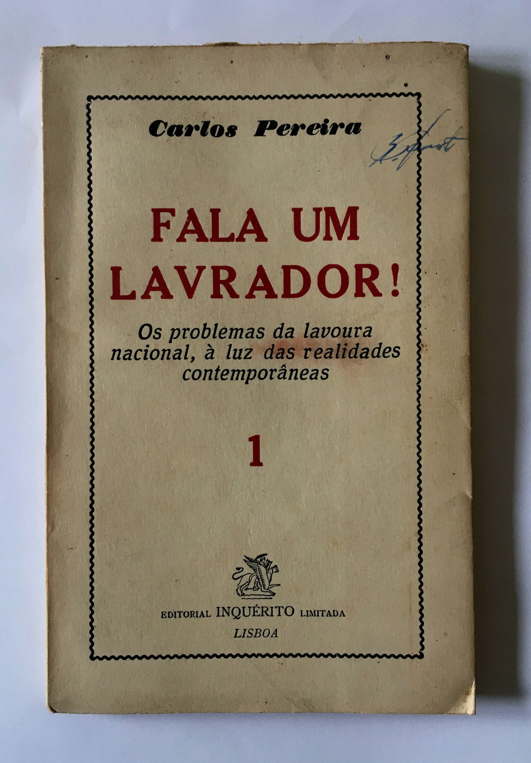 Fala Um Lavrador (Volume I)